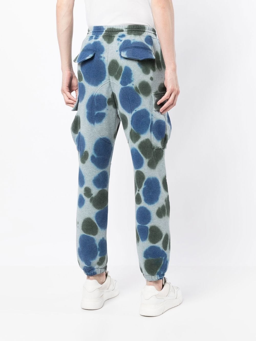tie-dye cotton track pants - 4