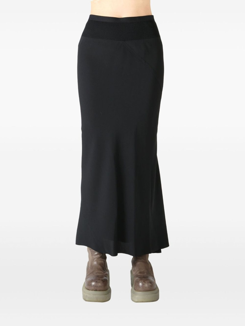 Rick Owens knitted midi skirt outlook