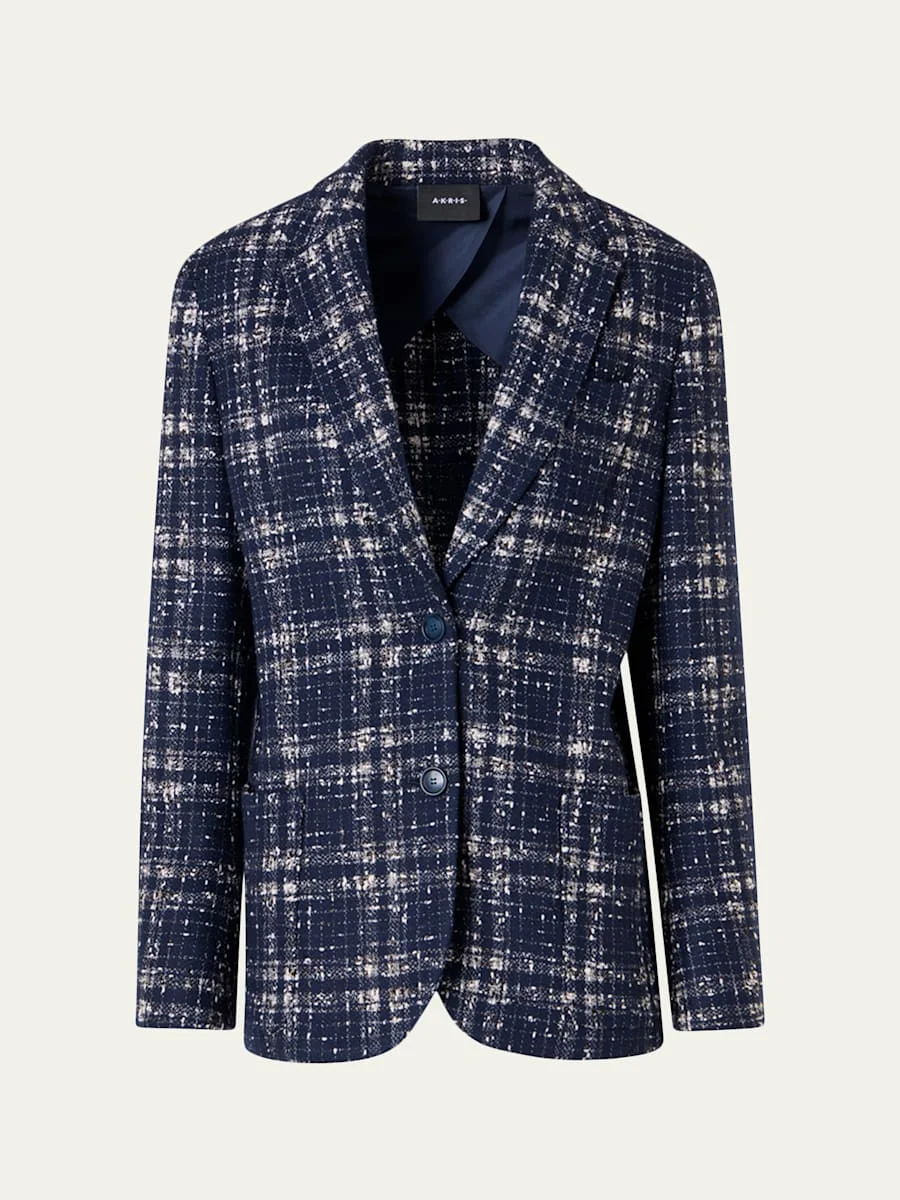 Wool-Viscose Tweed Kora Jacket - 1