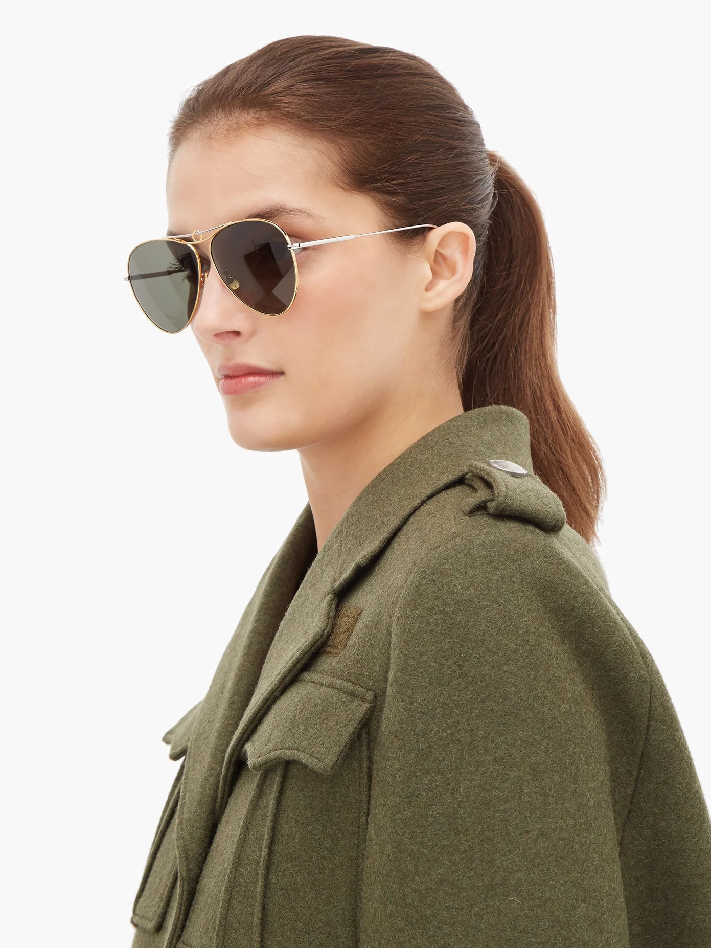 Aviator metal sunglasses - 2