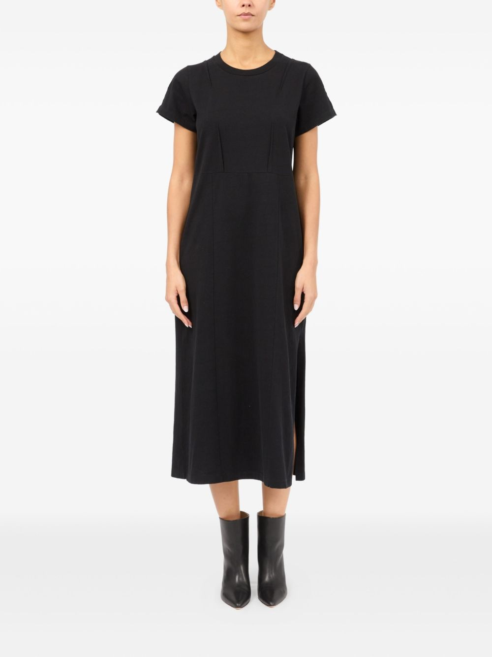 short-sleeve midi dress - 2