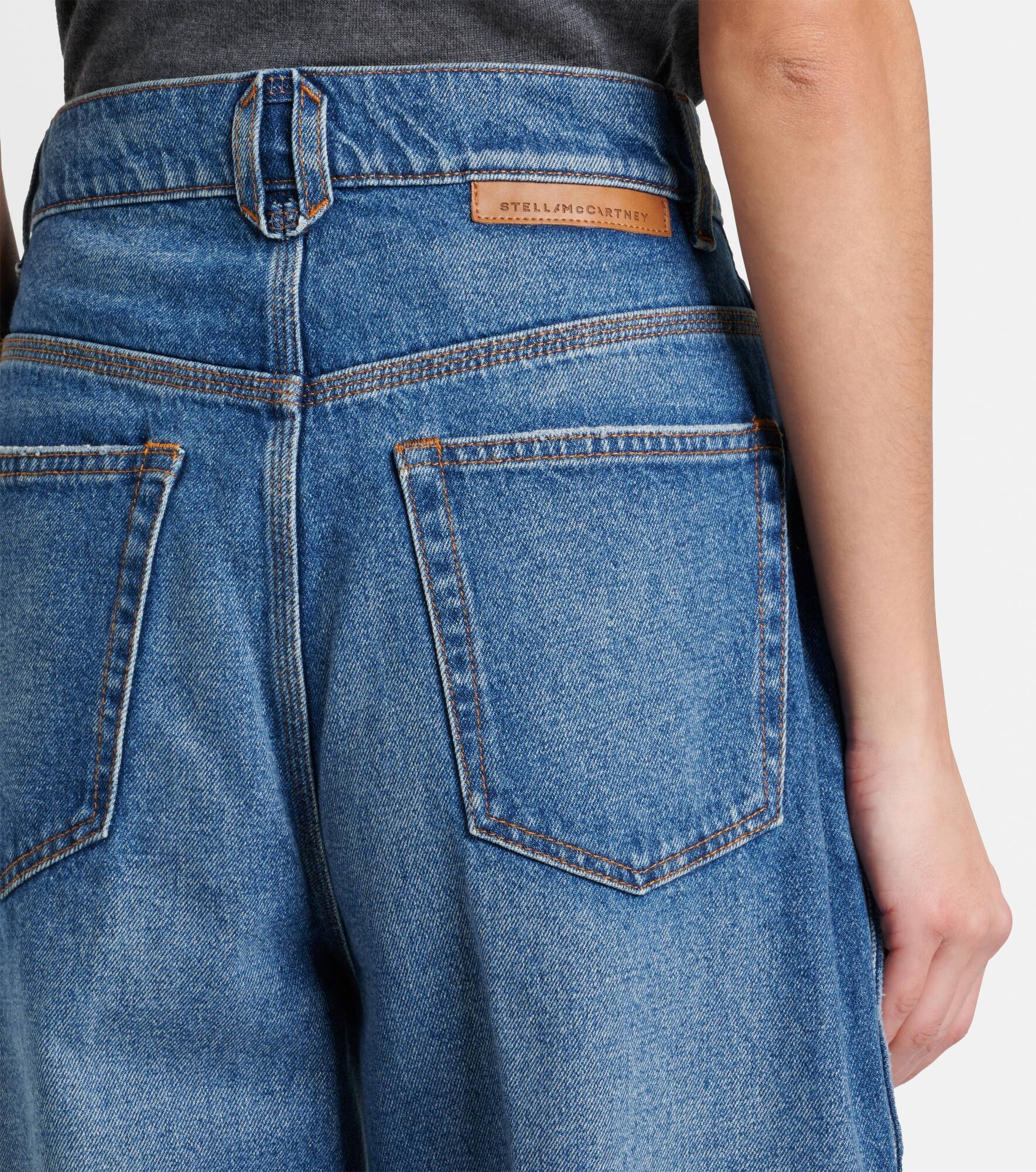 Mid-rise wide-leg jeans - 6