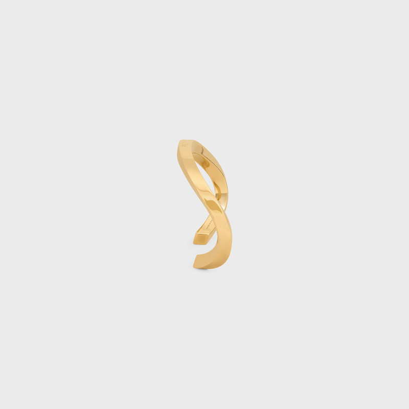 Formes Abstraites Square Cuff in Brass with Gold Finish 3