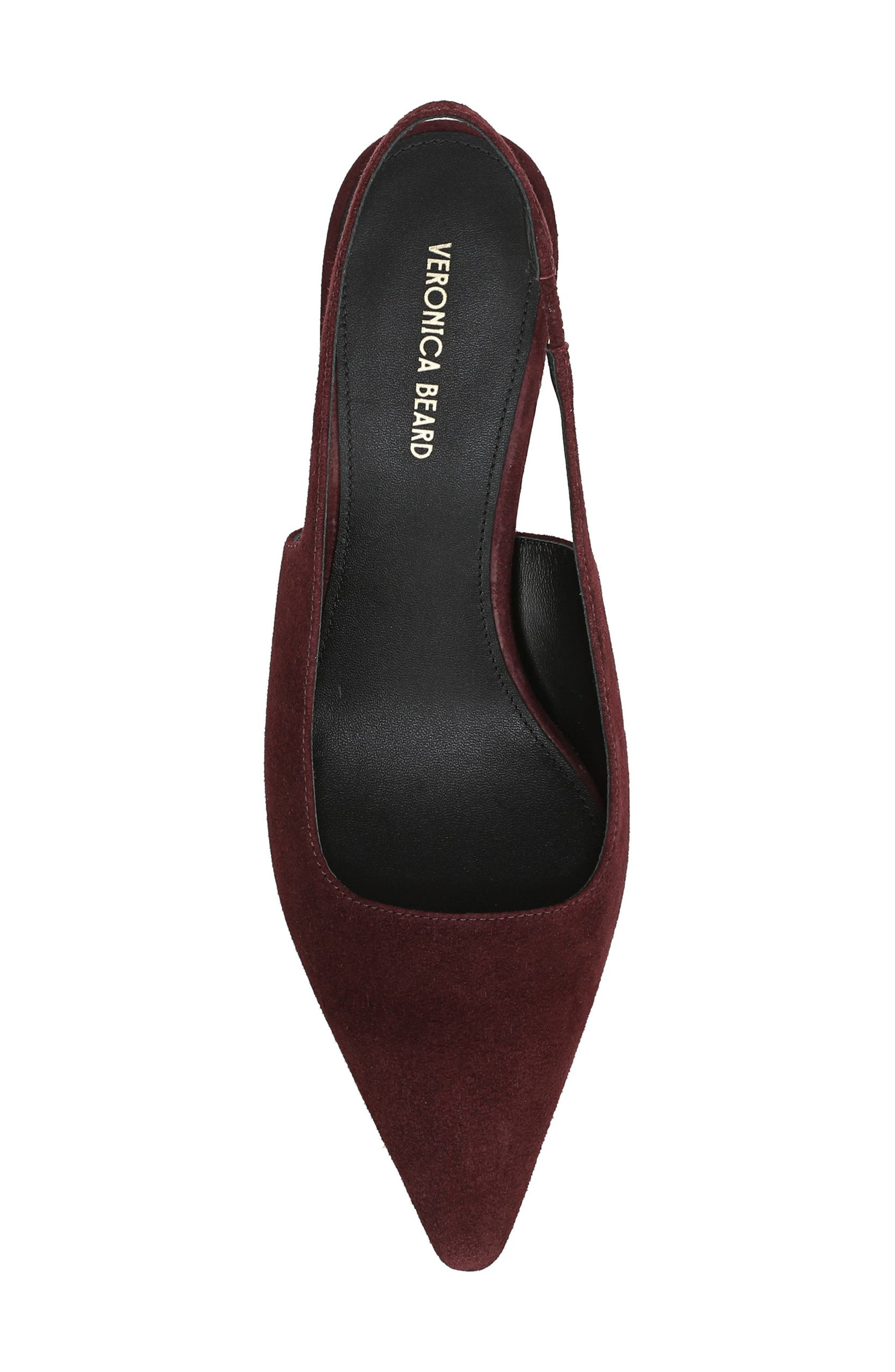 Veronica Beard Cashel Slingback Pointed Toe Pump in Raisin at Nordstrom - 5