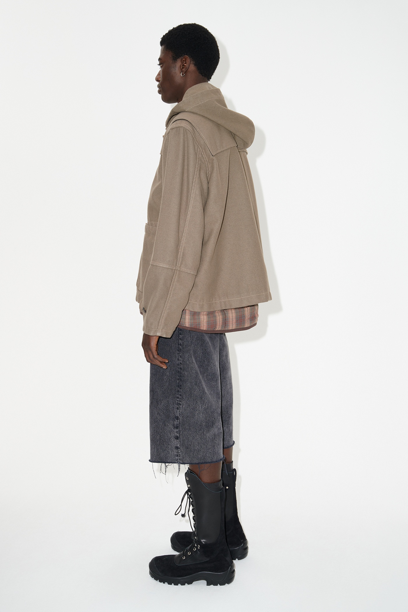 Cropped Duffle Peafowl Bath Wool - 4