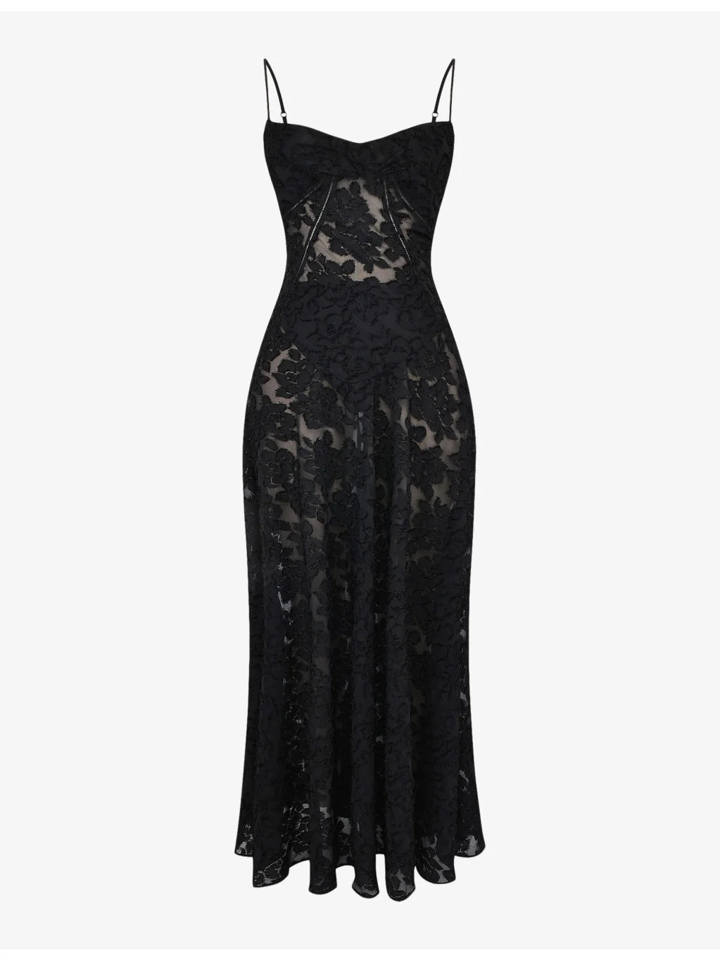 Seren corseted floral-jacquard woven maxi dress - 1