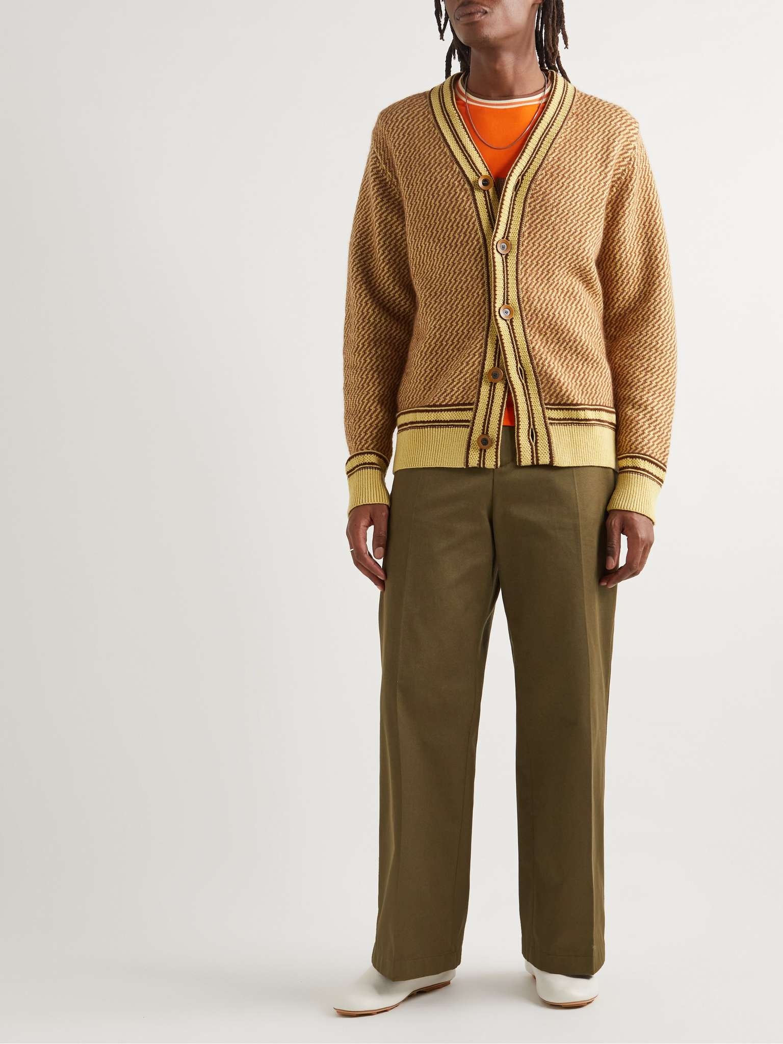 Clarinet Jacquard-Knit Recycled Cashmere-Blend Cardigan - 2