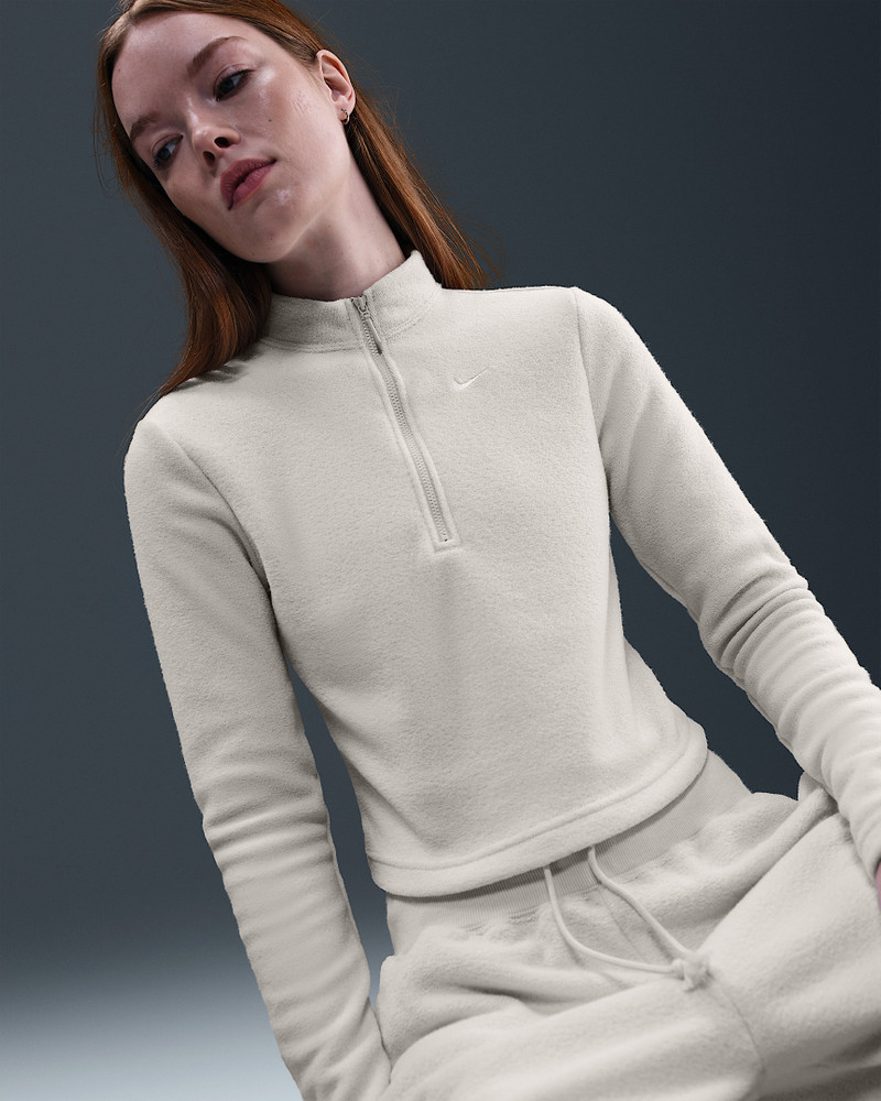 Nike Sportswear Phoenix Plush Women's Slim Long-Sleeve Cozy Fleece 1/2-Zip Top 3