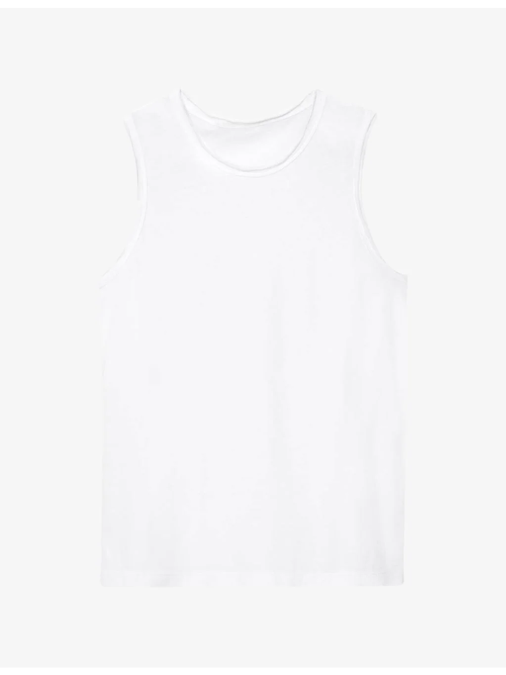 Jenny Round-Neck Cotton Tank - 1