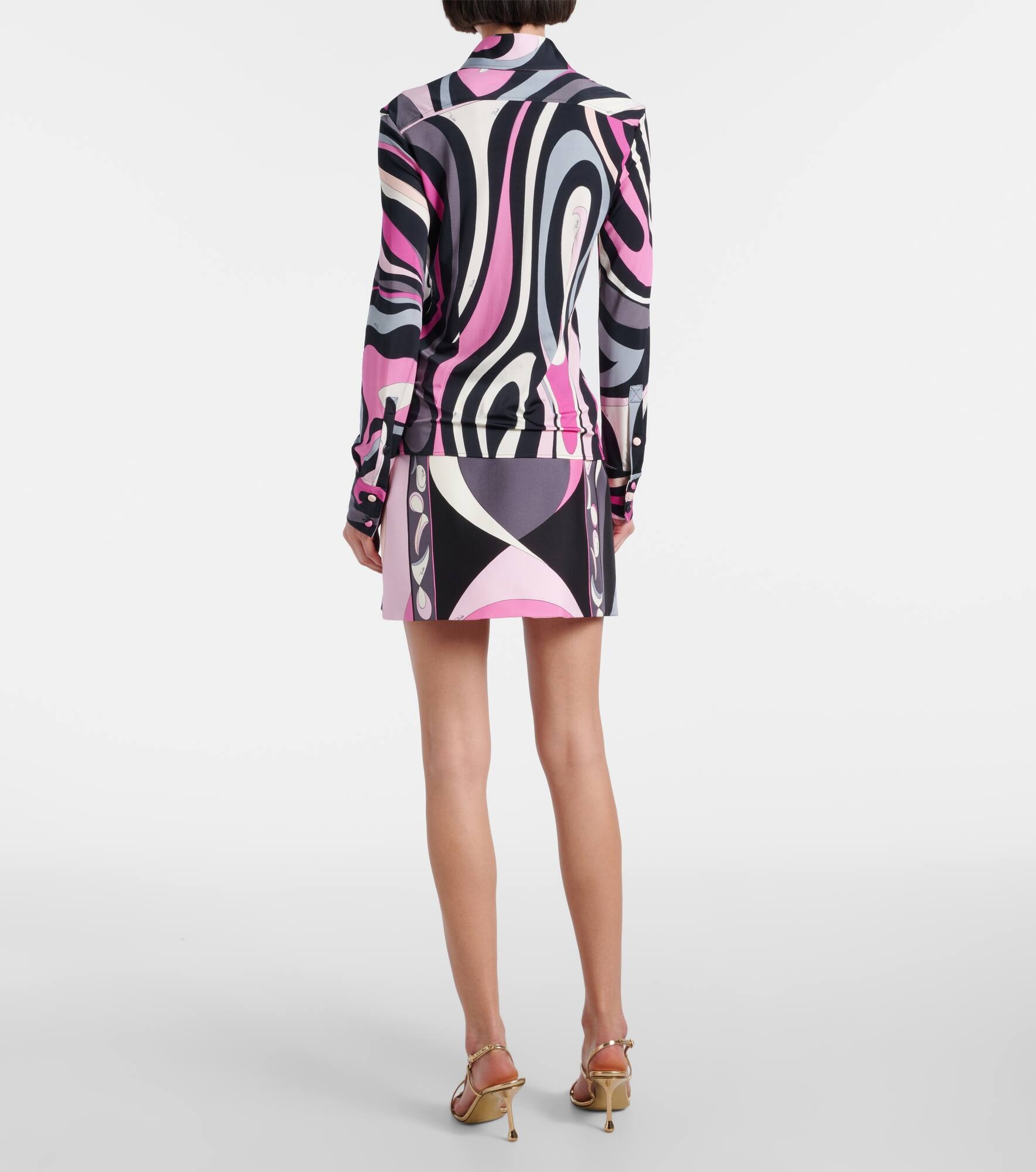 Marmo jersey satin shirt - 3