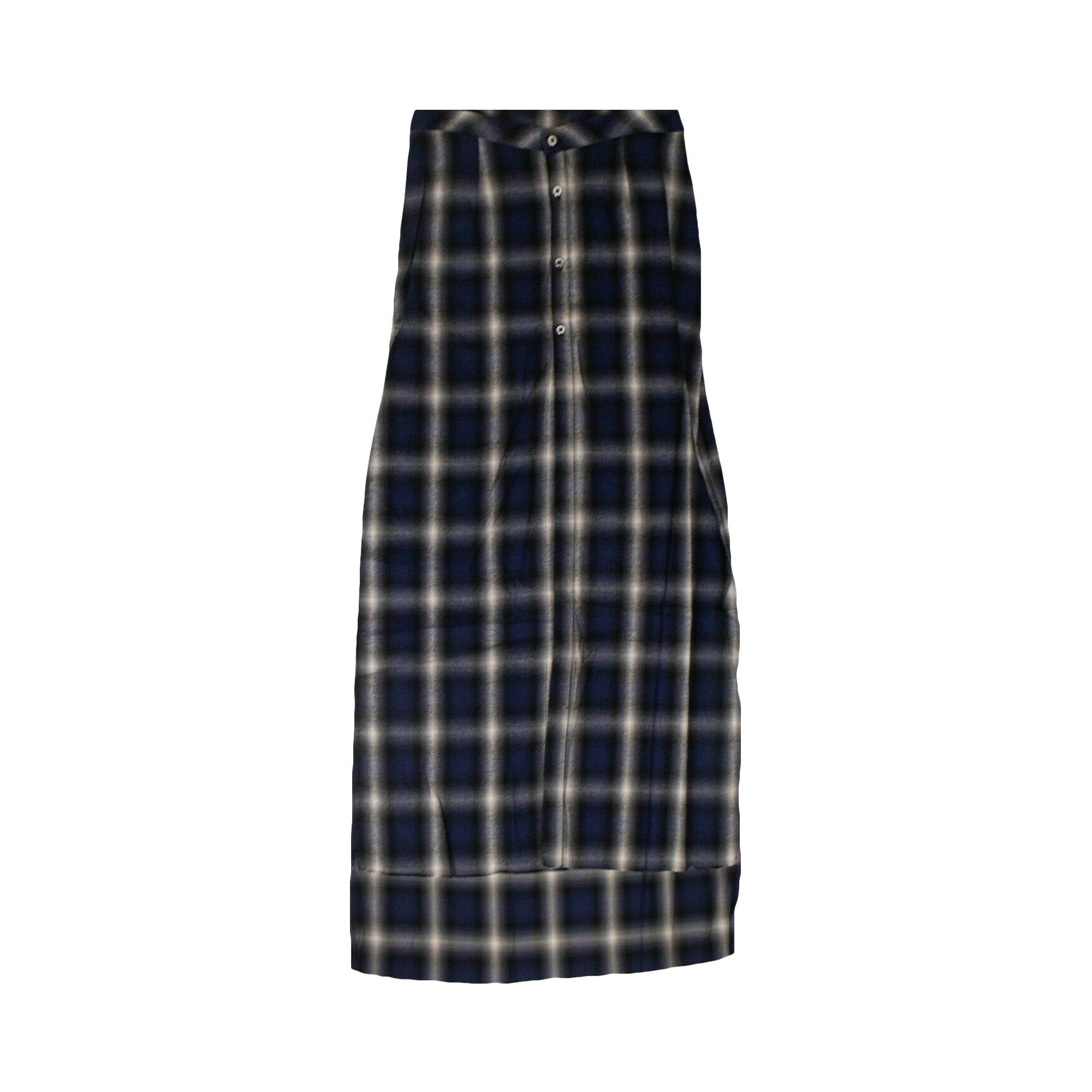 Amiri Flannel Star Skirt 'Black' - 1
