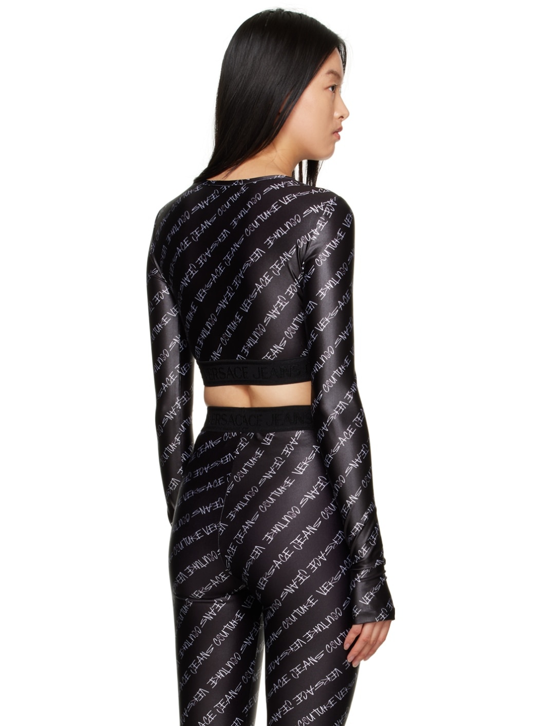 Black Printed Long Sleeve T-Shirt - 3