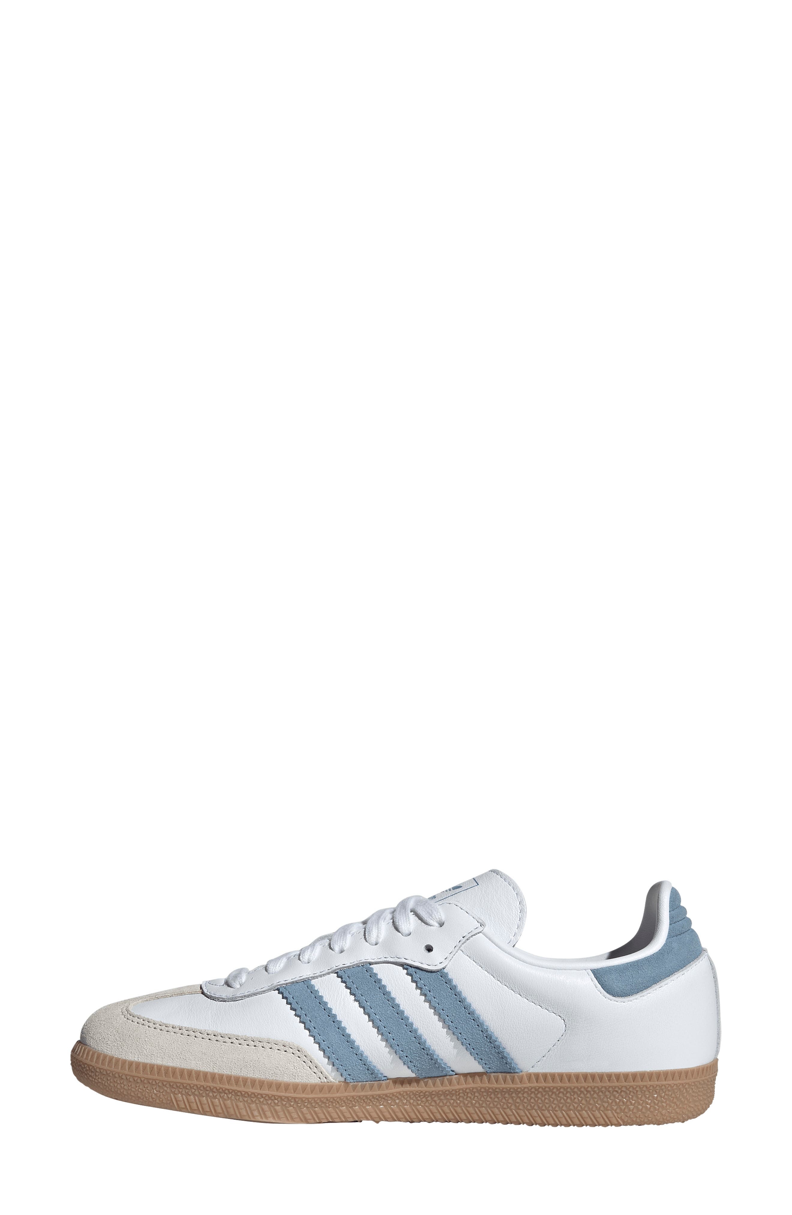 adidas Samba OG Sneaker in White/Alumina/Ash Blue at Nordstrom - 6