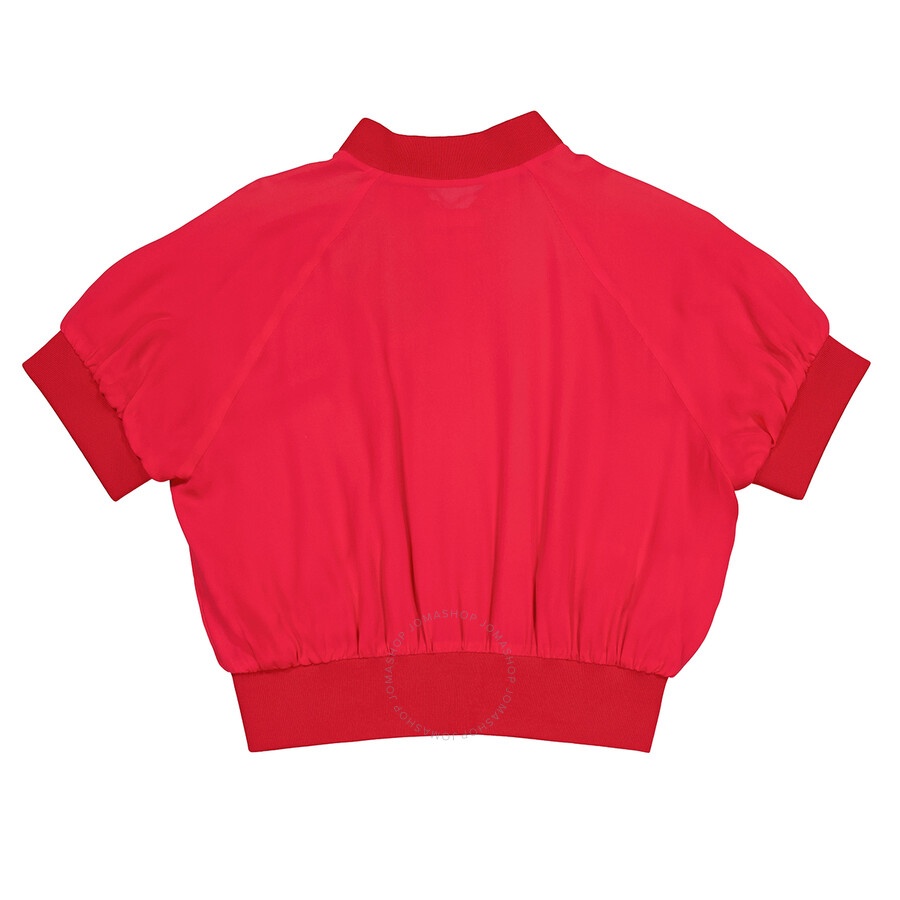 Armani Ladies Blouson Red Zip Jacket - 5