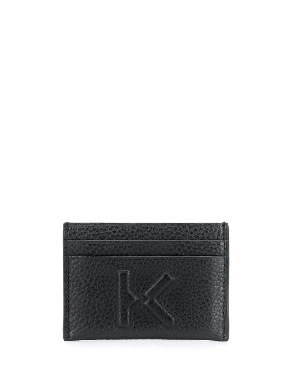 embossed logo cardholder - 1