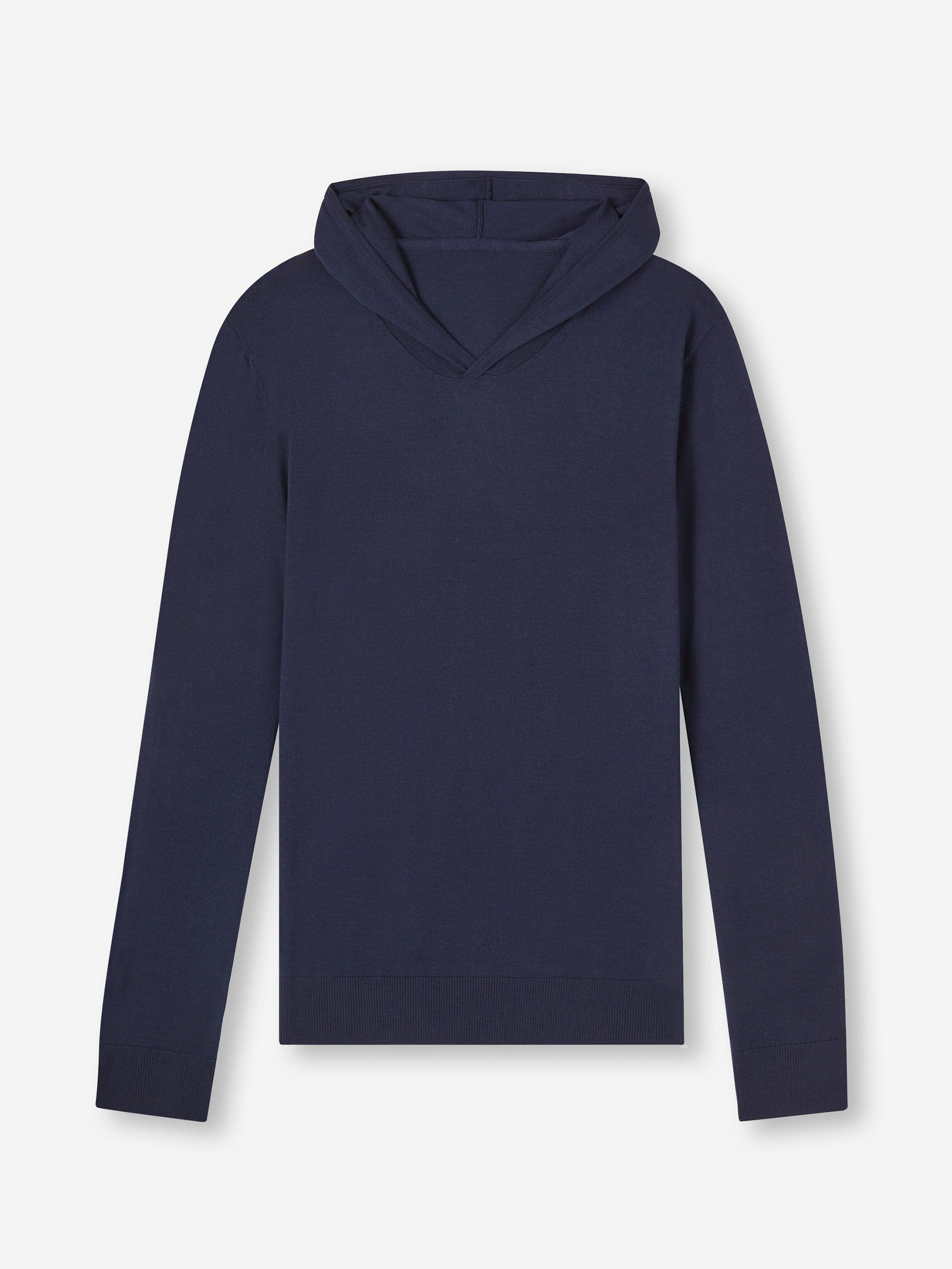 Men's Hoodie Orson Merino Wool Navy - 2