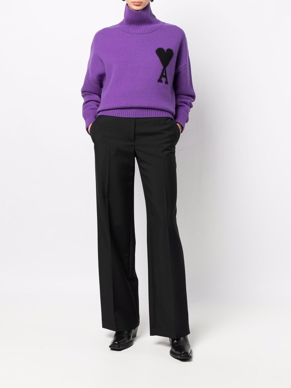 Ami de Coeur roll-neck jumper - 2