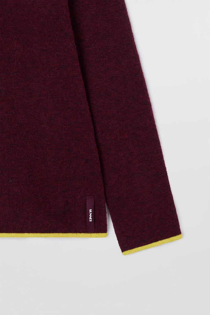 LONGSLEEVE ROUNDNECK / burnt aubergine 7