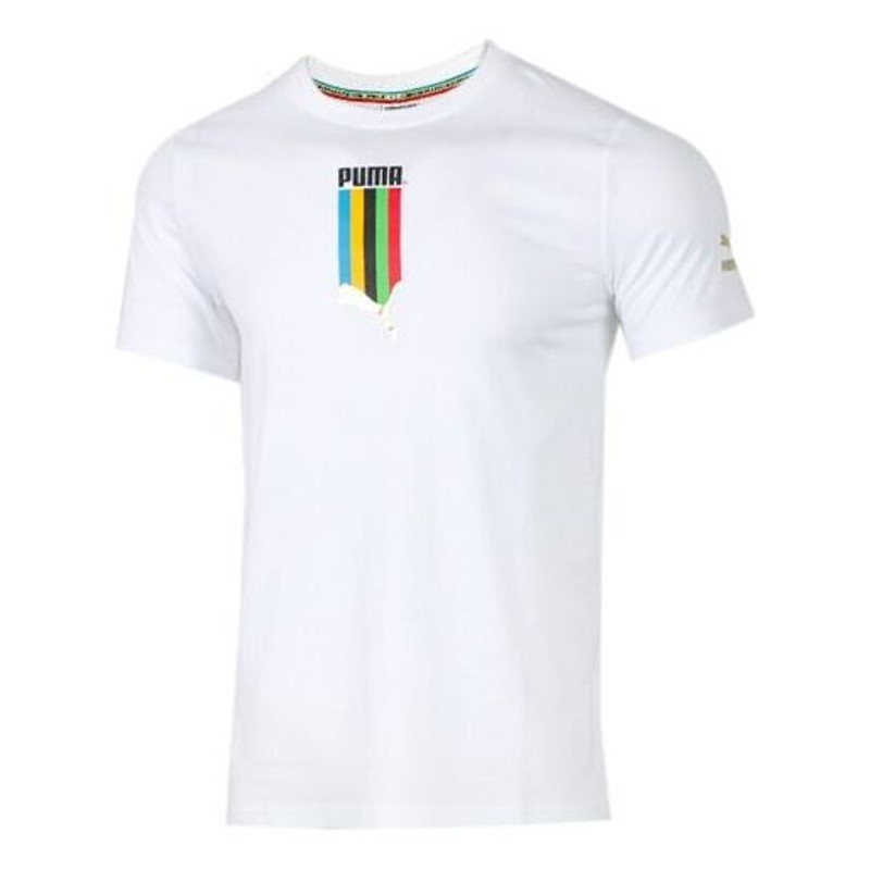 PUMA TFS Graphic Tee Living Series Sports Short Sleeve White 599997-52 - 1