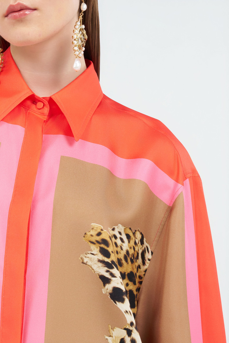 Cavalli Pop Print Silk Dress 6