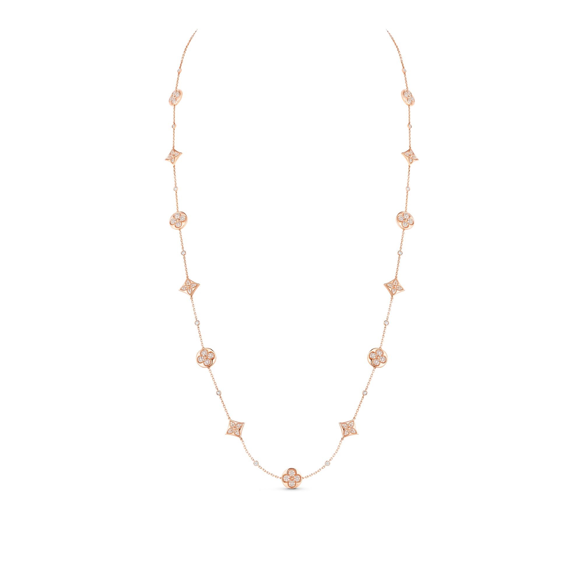 Color Blossom BB Sautoir, Pink Gold And Diamonds - 5