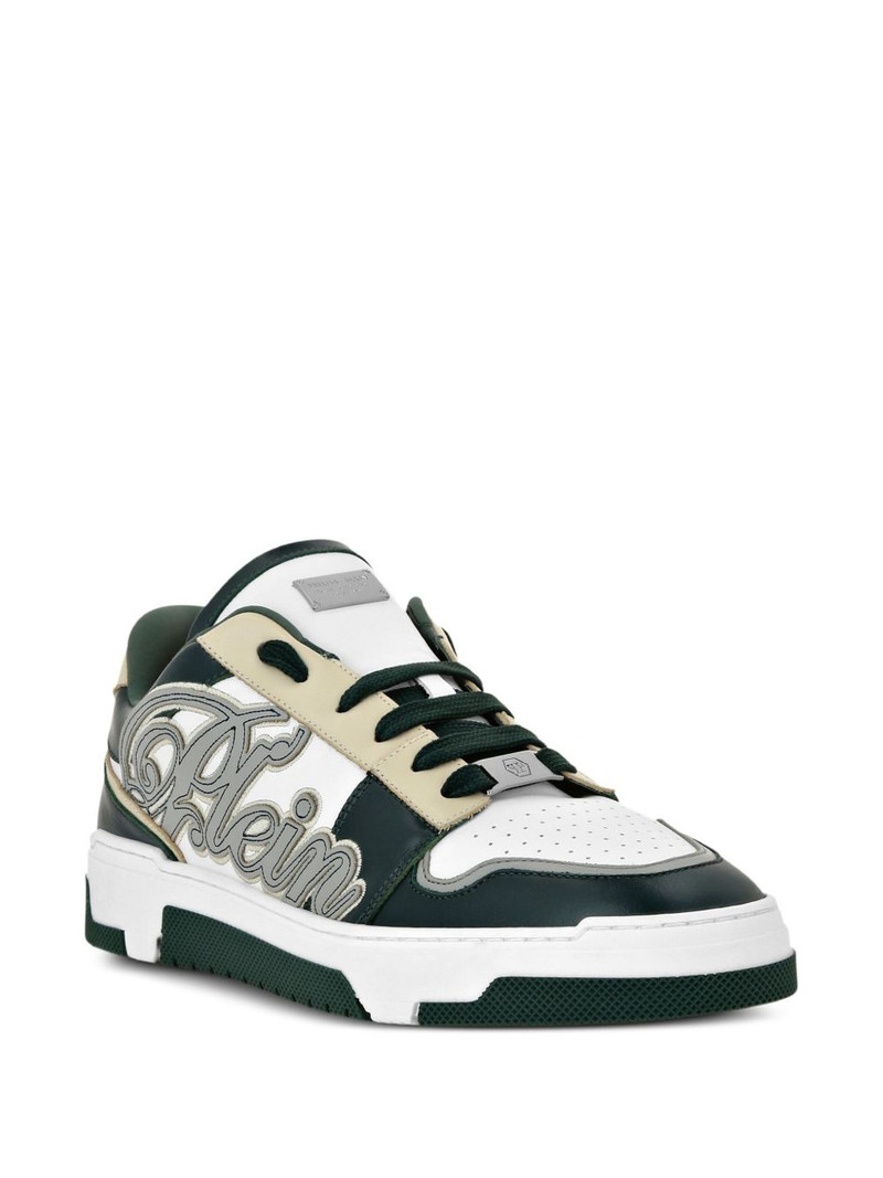 PHILIPP PLEIN Plein-patch low-top sneakers outlook