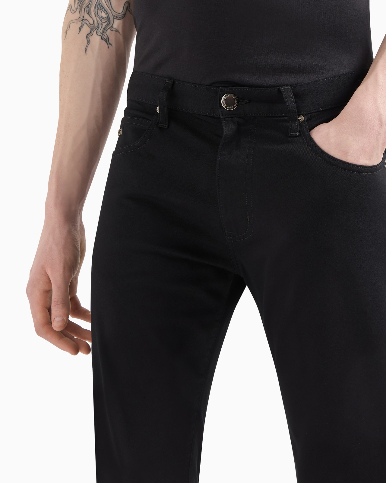 J45 Regular-fit, stretch-gabardine jeans - 5