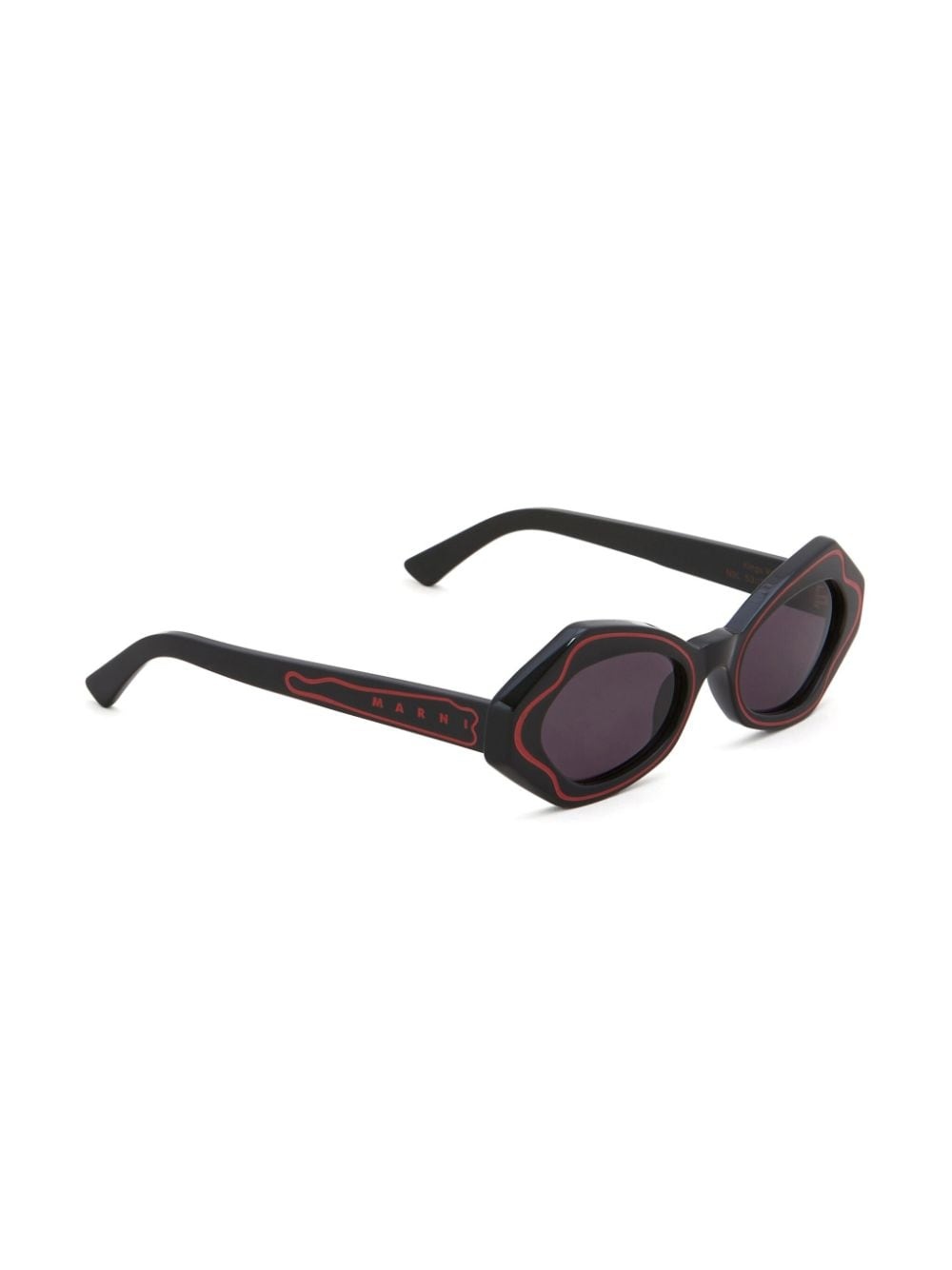 geometric-frame tinted sunglasses - 2