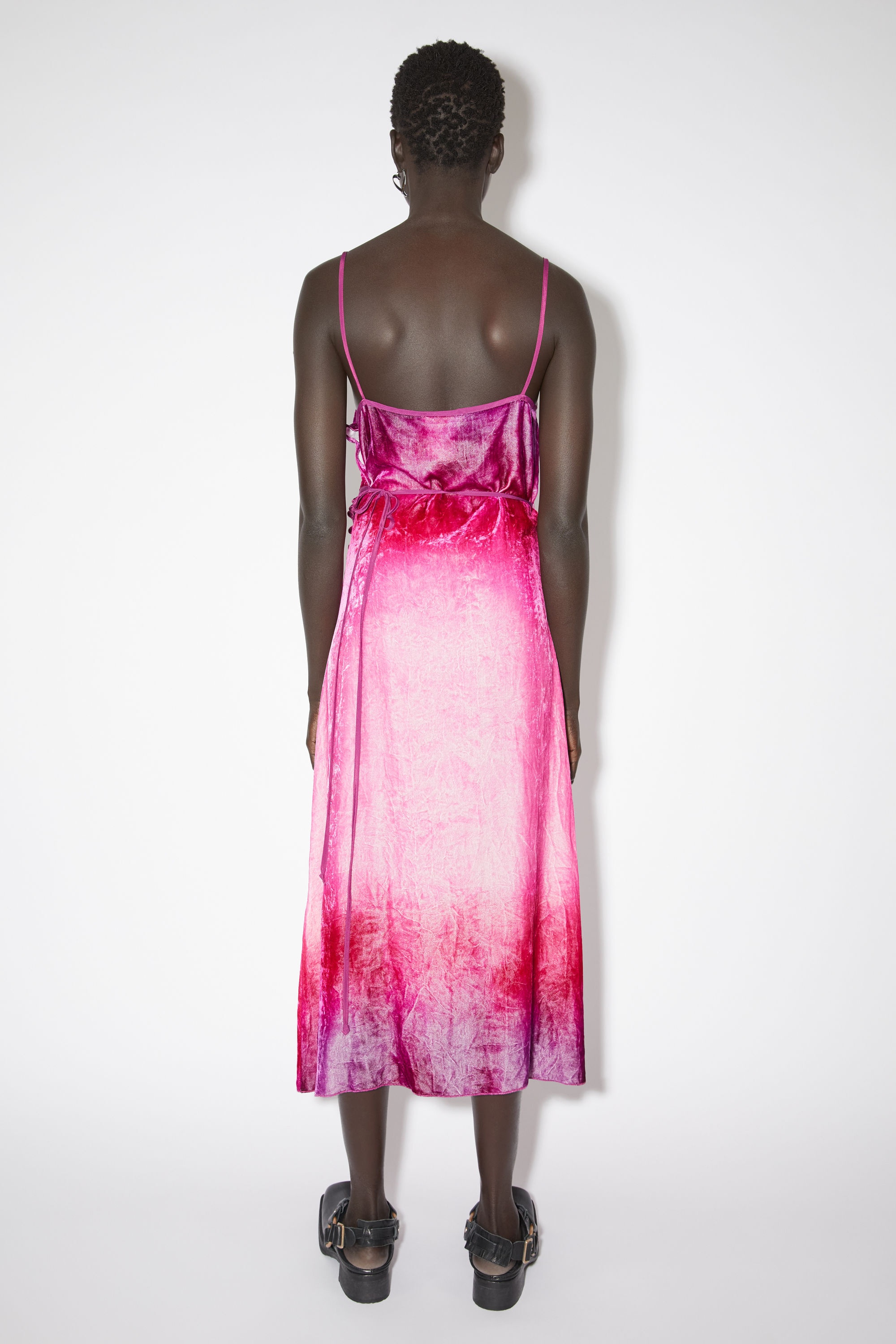 Strap dress - Fuchsia pink - 4