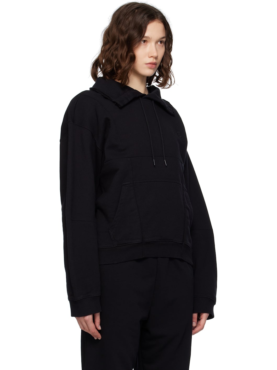 Black Collared Sweatshirt - 2