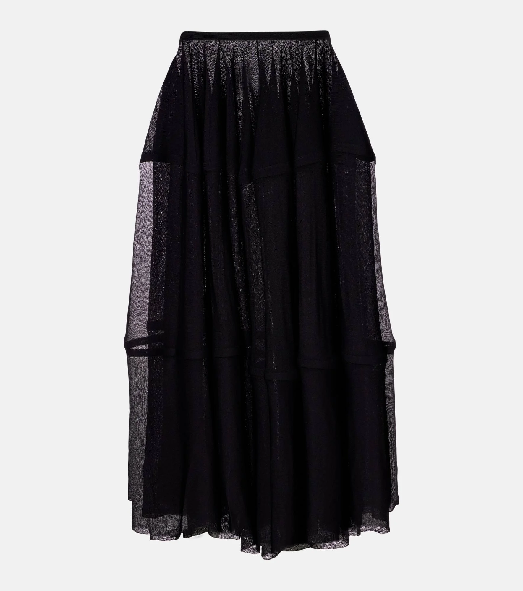 Semi-sheer midi skirt - 1