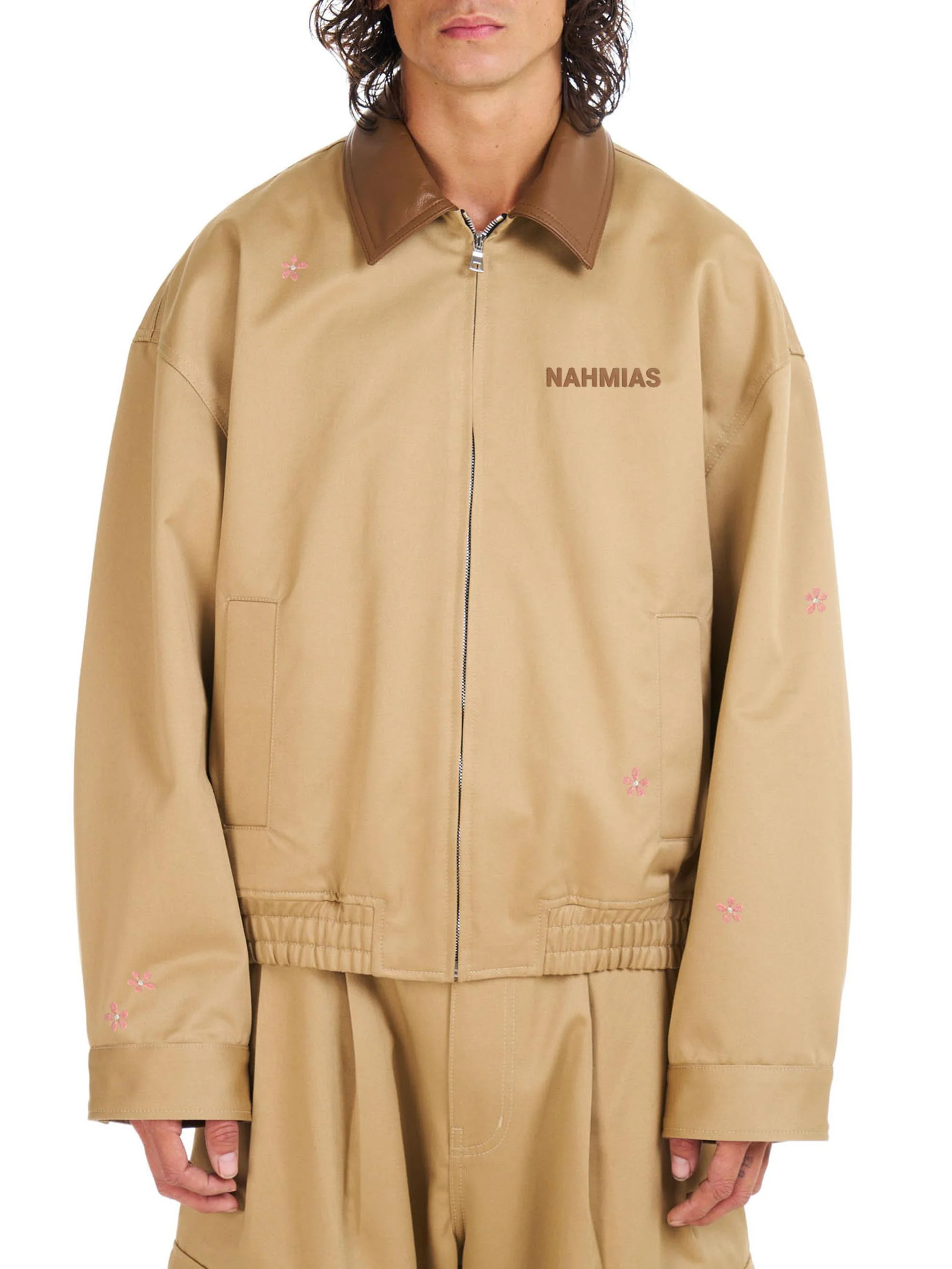 Men's Bloom Workwear Woven Jacket - Sand Twill - 1