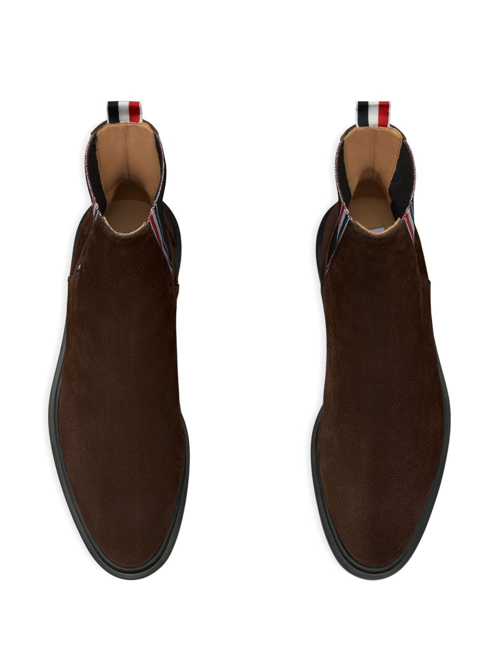 grosgrain loop tab chelsea boots - 3