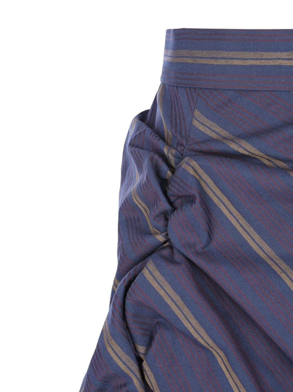 striped gathered midi skirt - 3