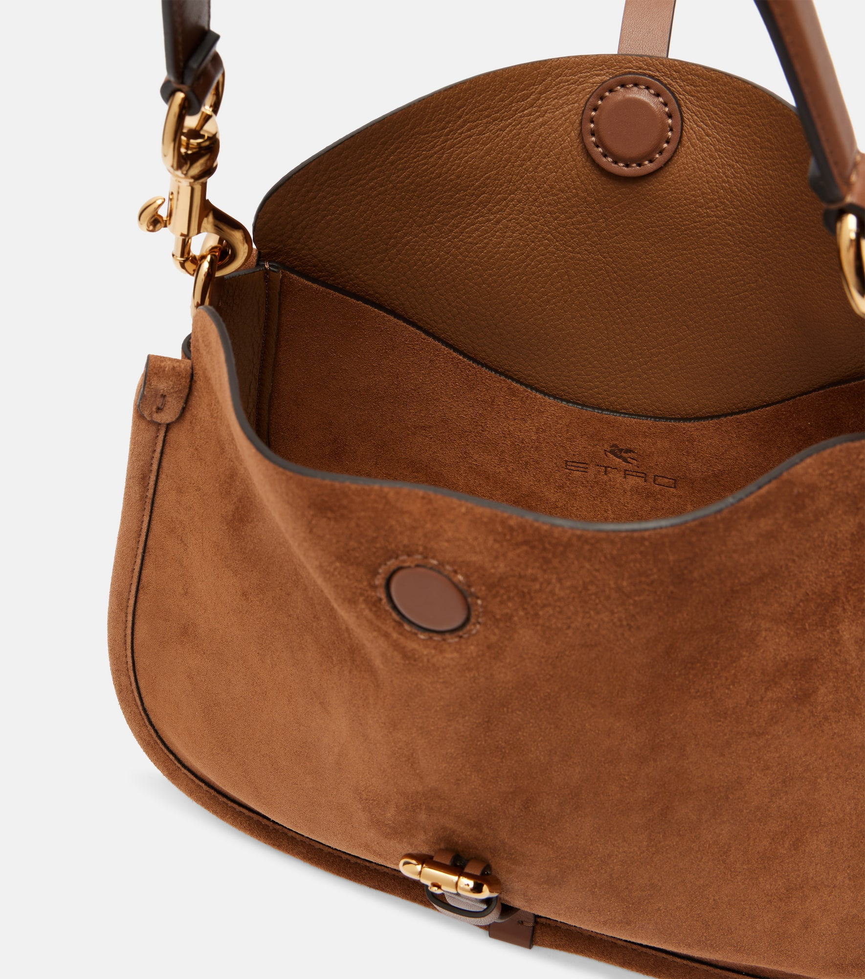 Small suede tote bag - 5