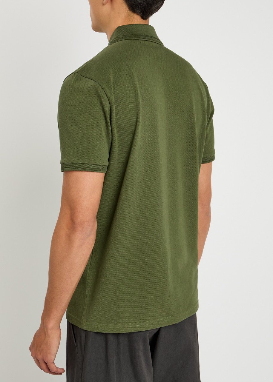 Moncler Logo-appliquéd Piqué Cotton Polo Shirt - 3