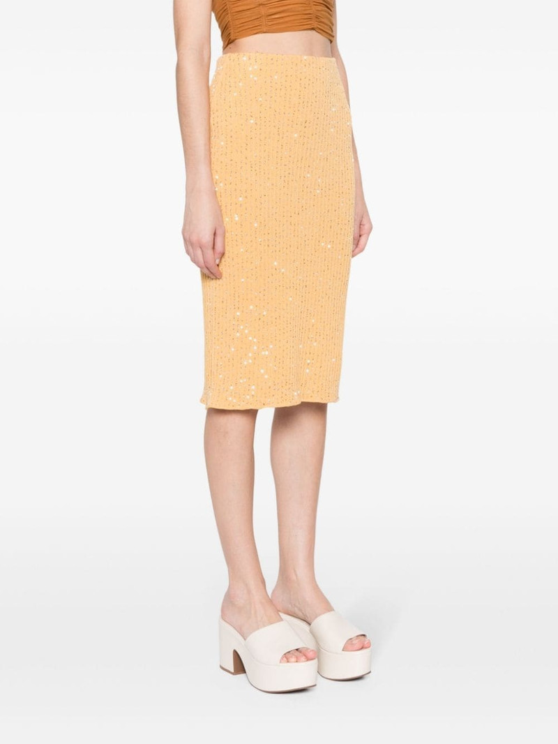 sequin-embellished knitted skirt 3