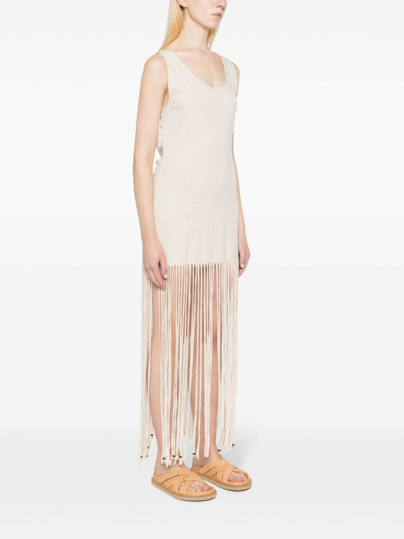 fringed open-back dress 4