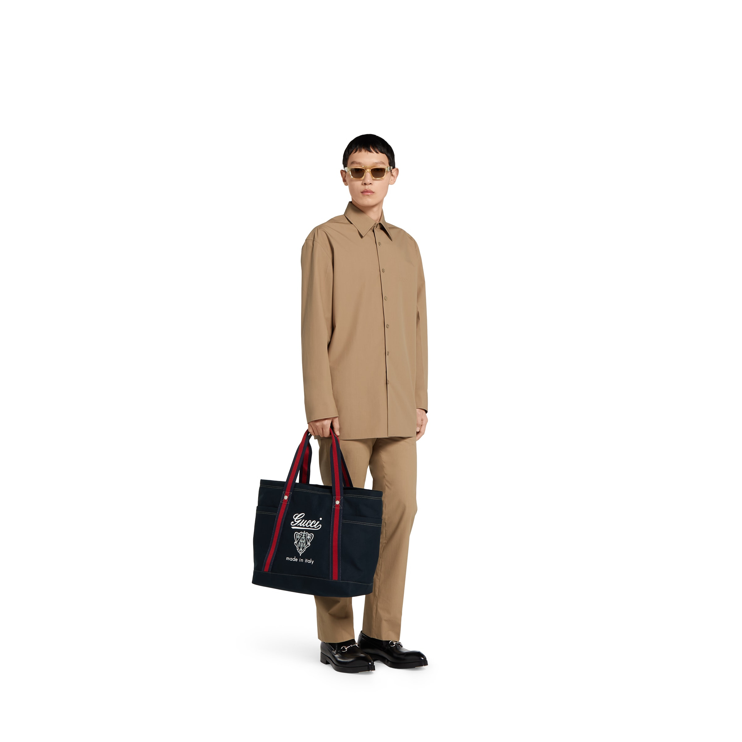 Medium printed canvas bag with Web - 4