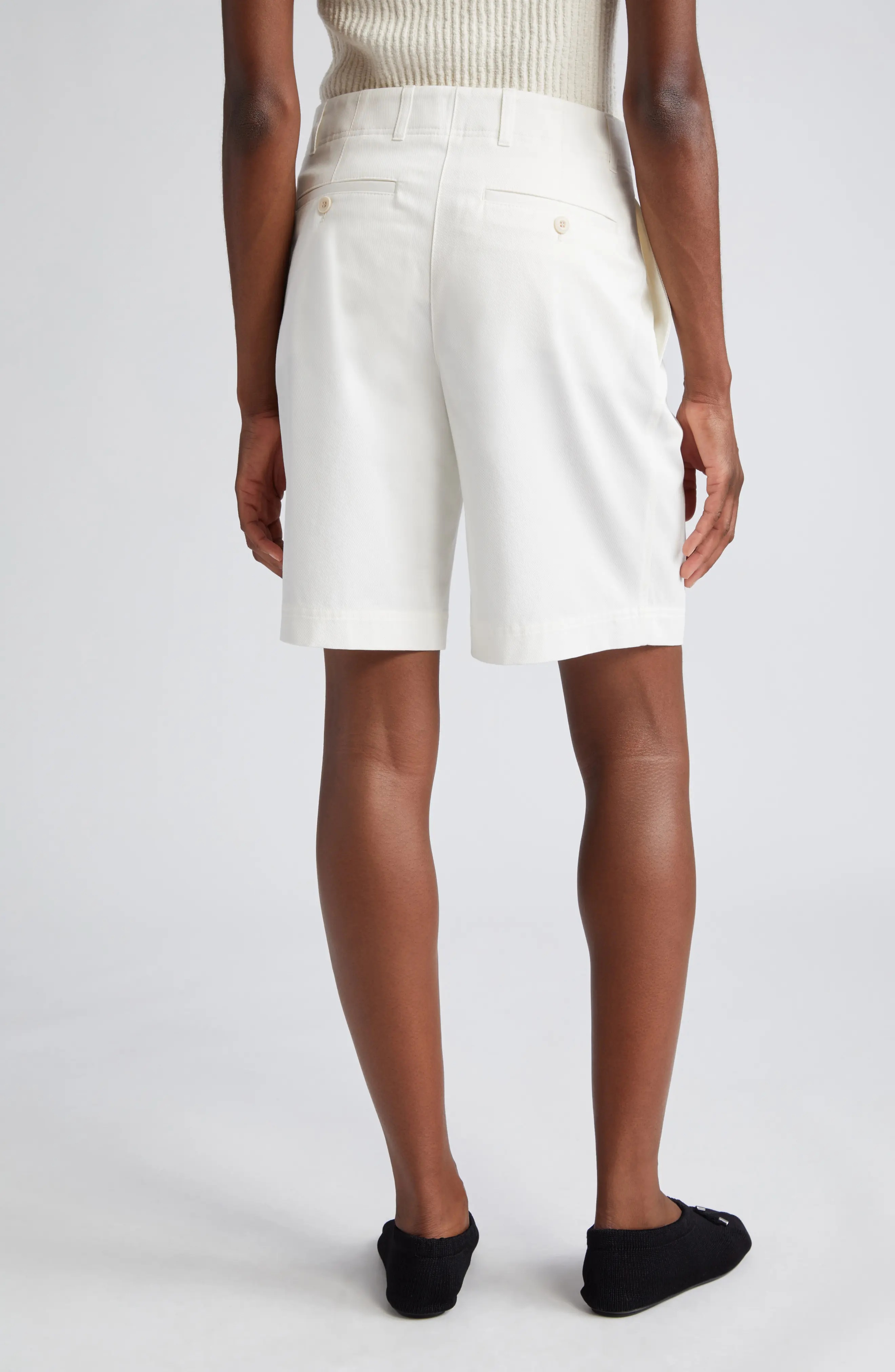 Relaxed Organic Cotton Twill Shorts - 2