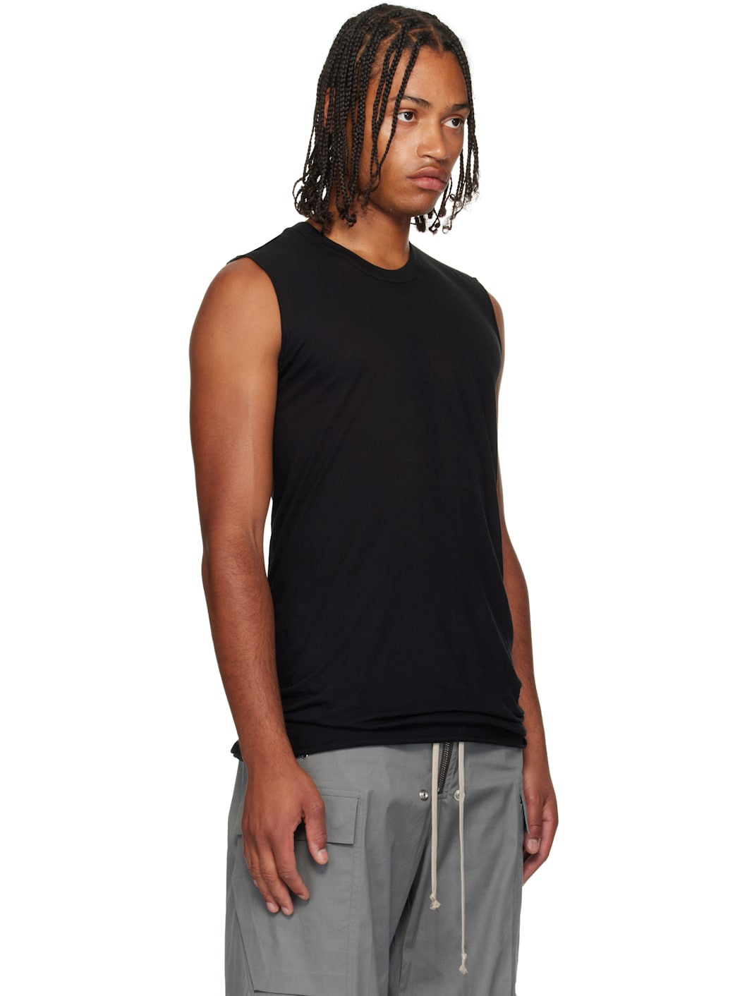 Black Concordians Basic Sleeveless Tank Top - 2