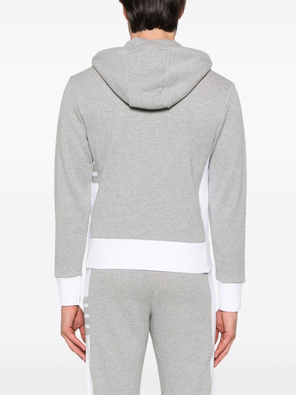 4-Bar stripe zip-up hoodie - 4