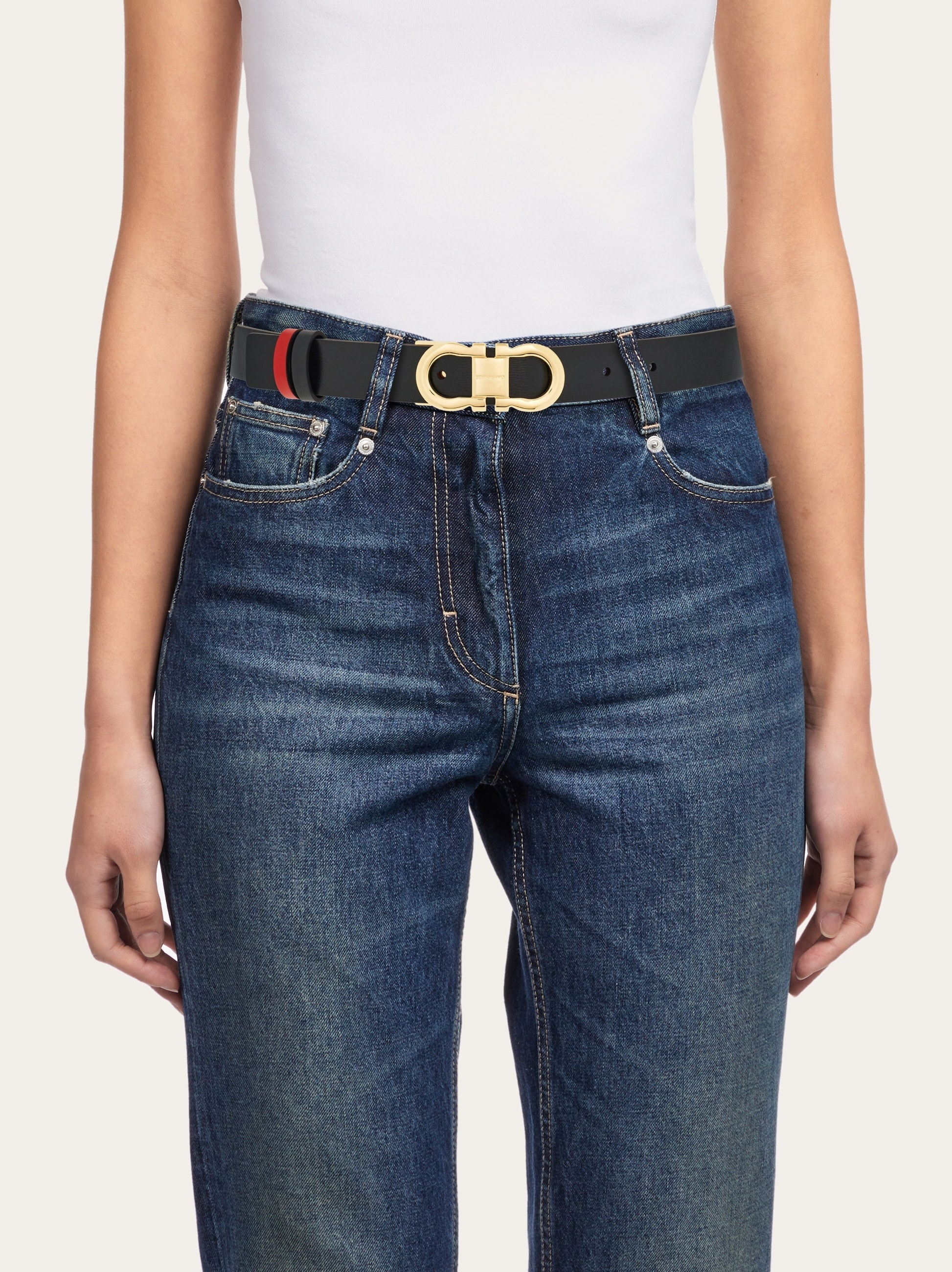 Reversible and adjustable Gancini belt - 4