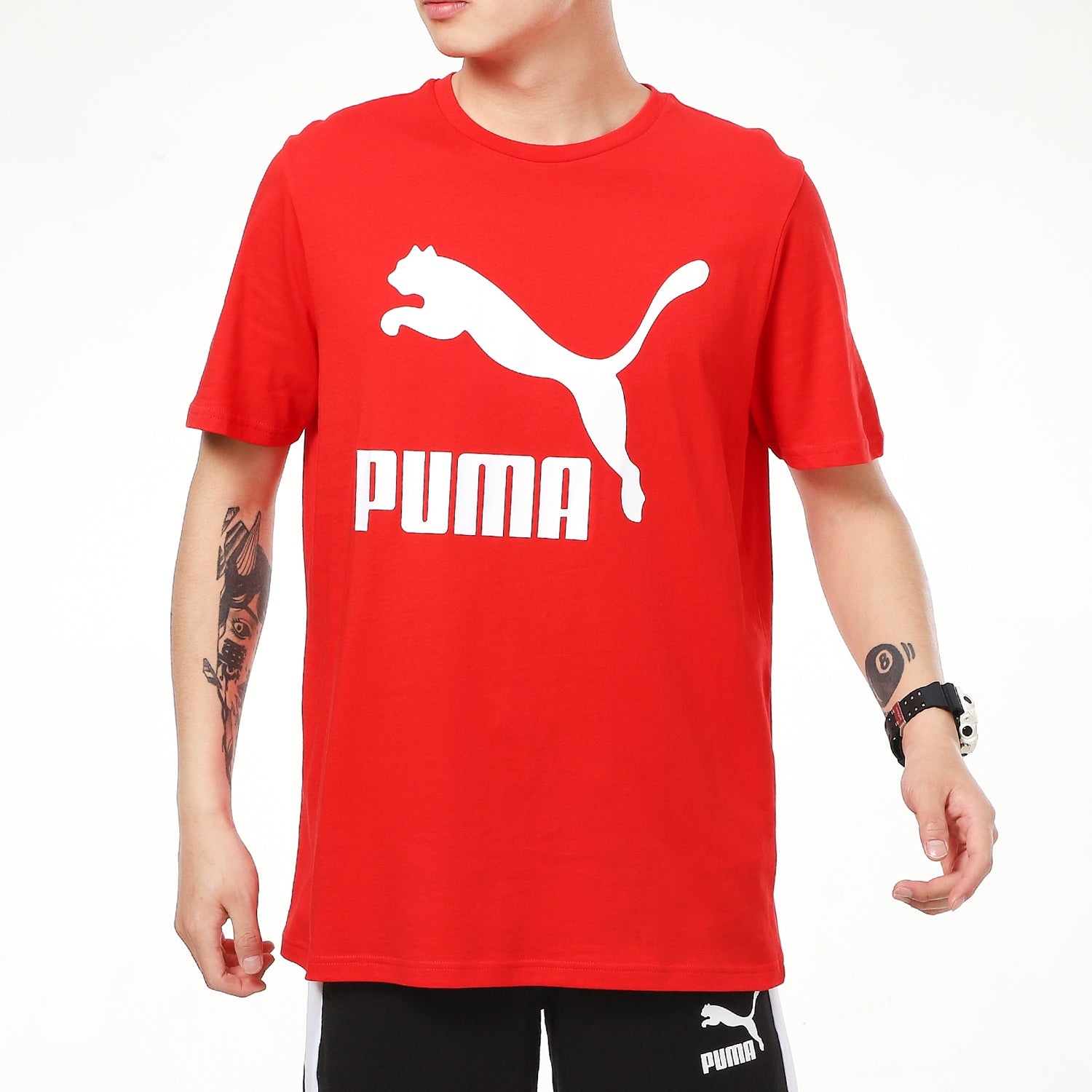 PUMA Classics Logo T-Shirt 'Red' 532279-11 - 3