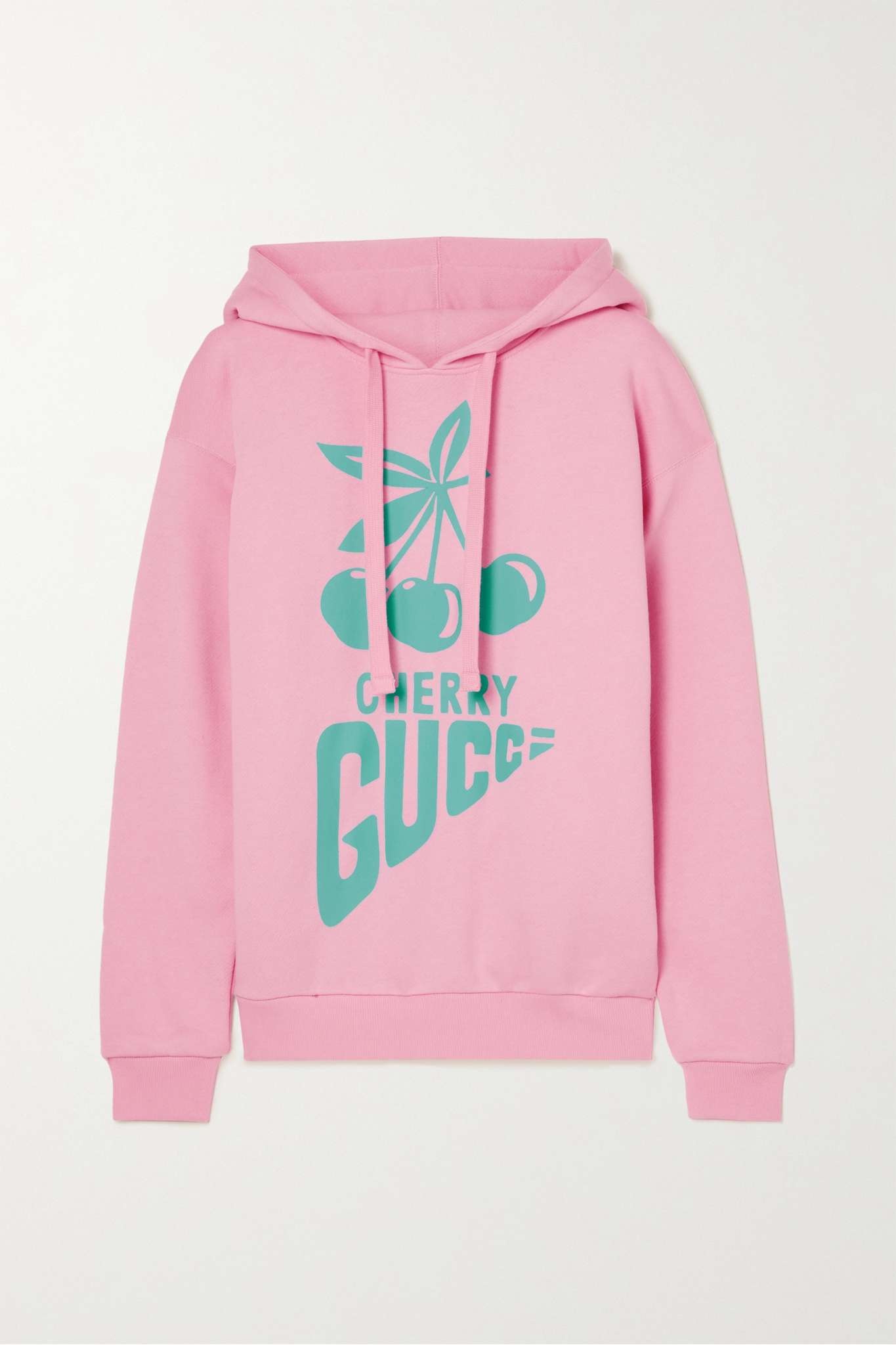 Printed cotton-jersey hoodie - 1