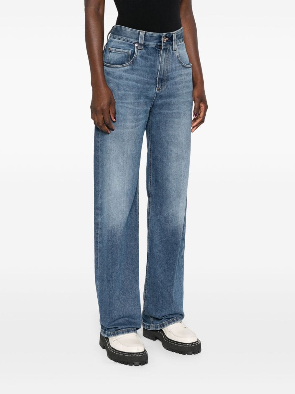 high-rise straight jeans - 3