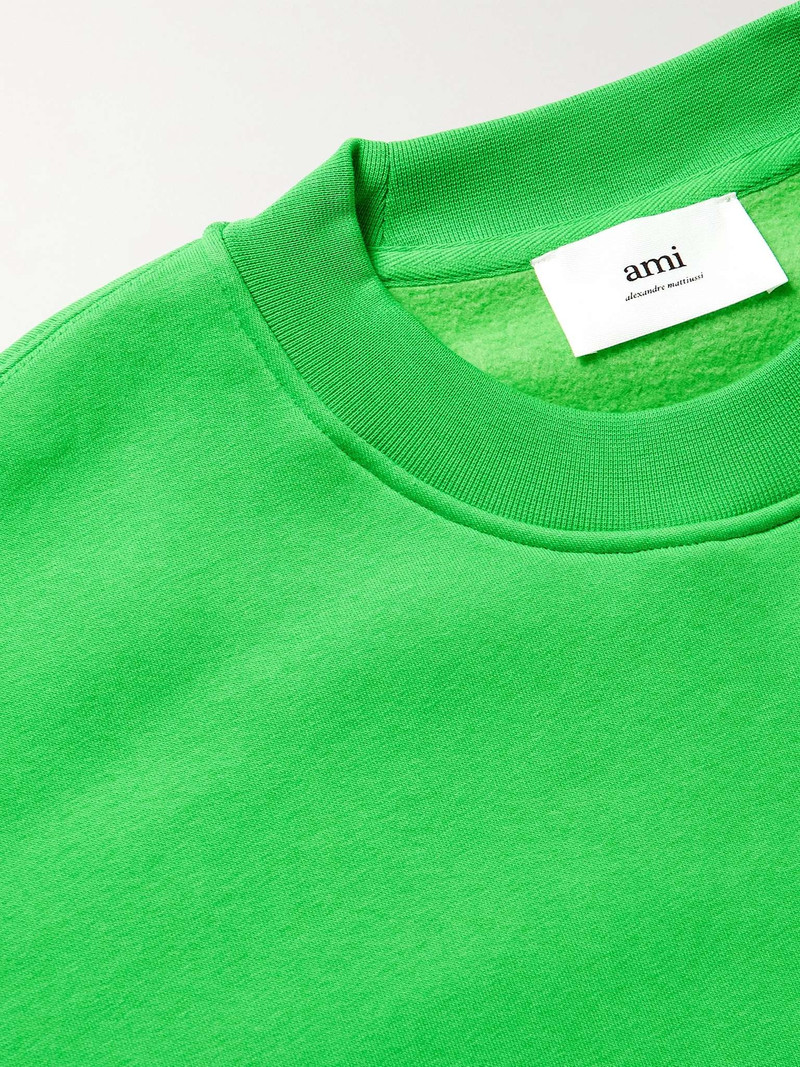 Logo-Embroidered Cotton-Blend Jersey Sweatshirt 5