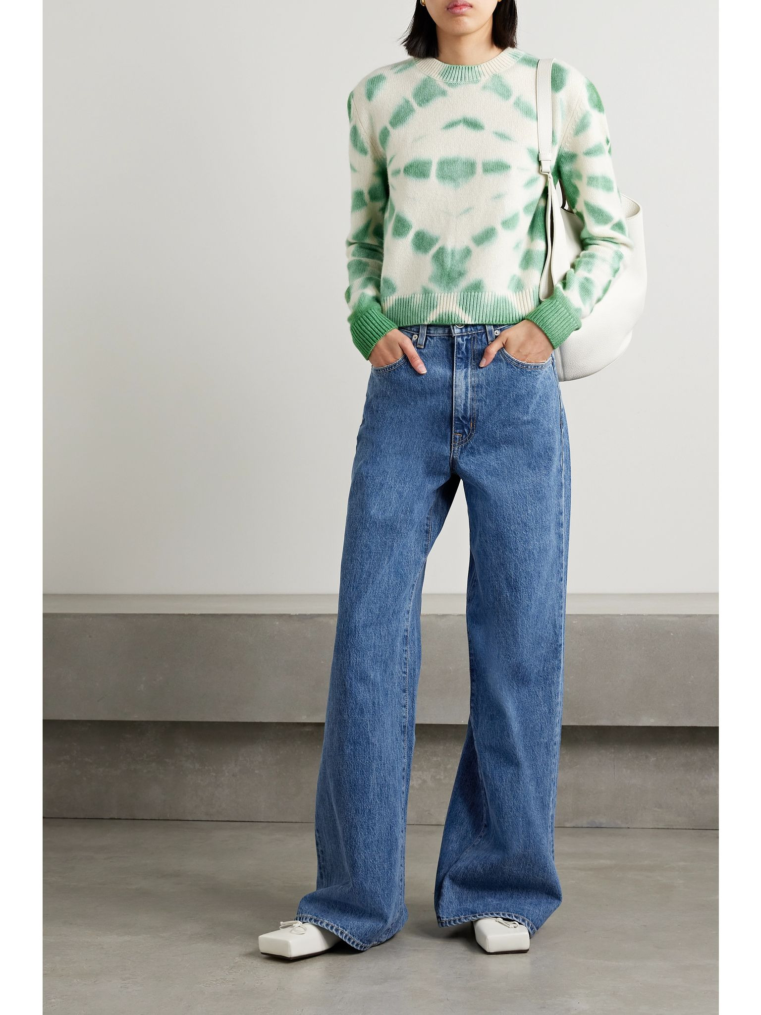+ NET SUSTAIN Eva mid-rise wide-leg organic jeans Mid denim - 2