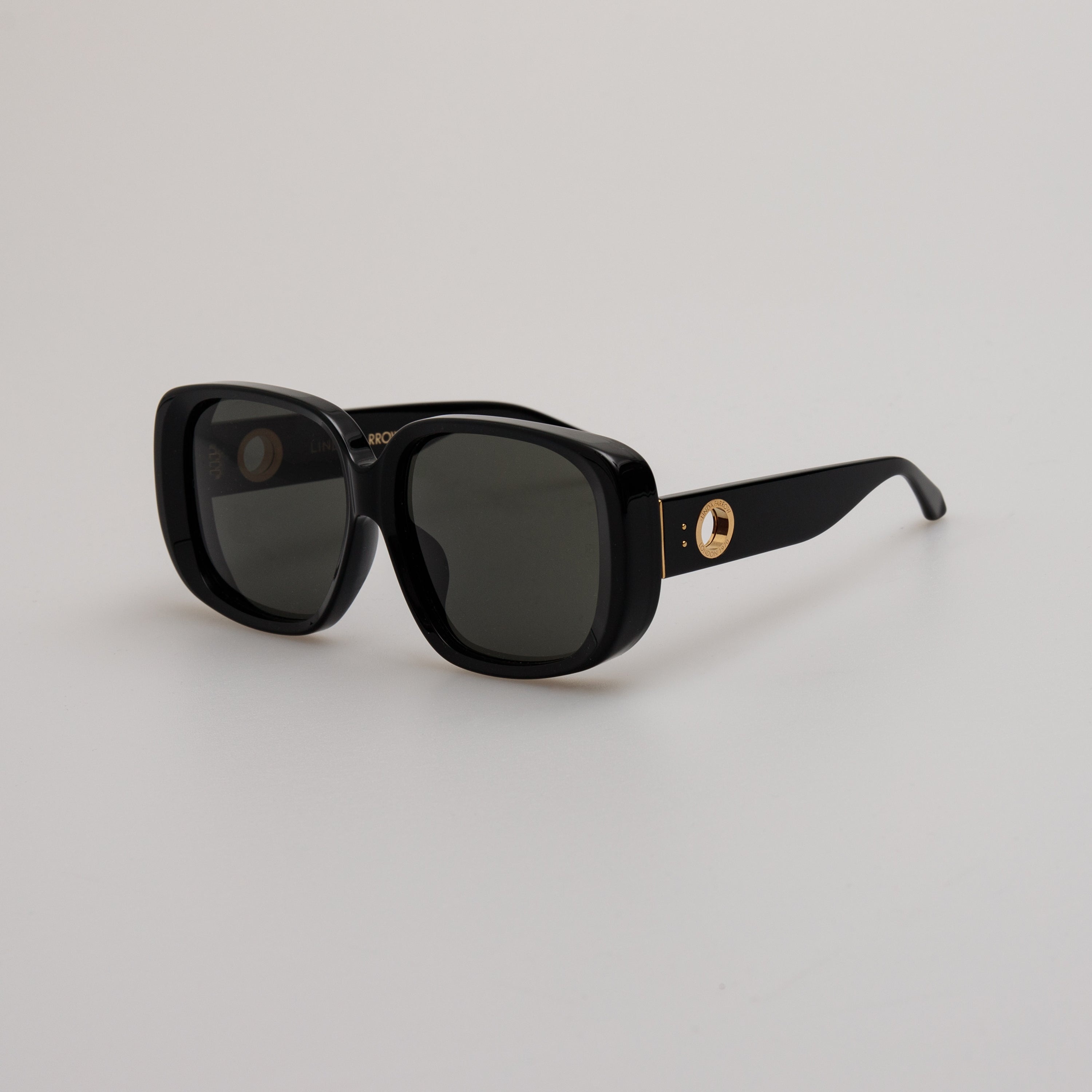 Astrid Oversized Sunglasses in Black - 3