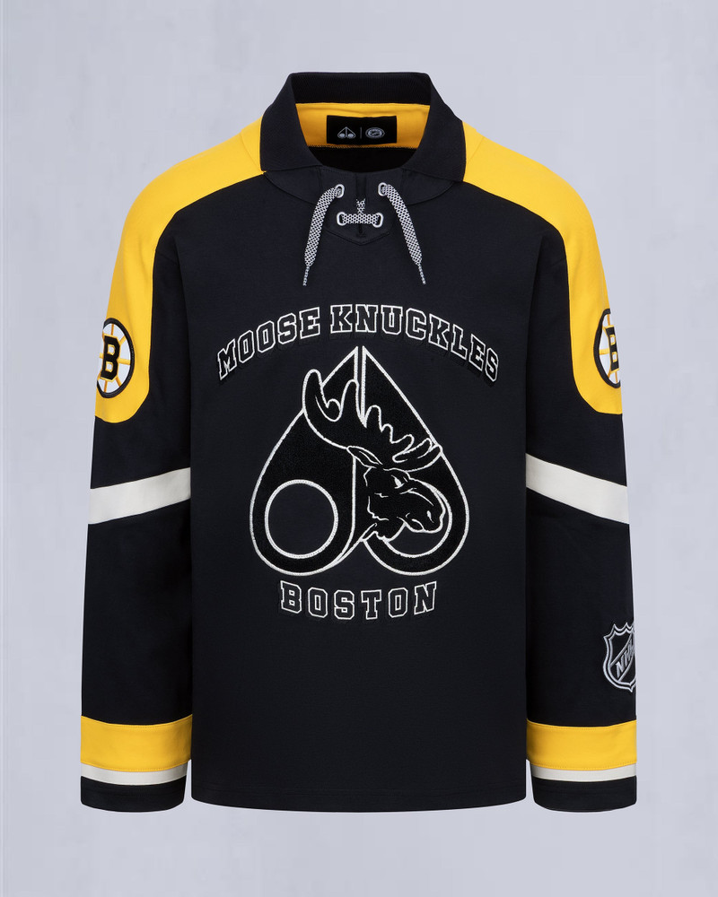 NHL X MOOSE KNUCKLES BRUINS POLO 1